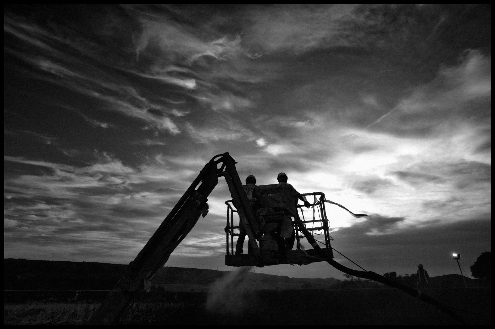 Entretien du canal de Marseille pour l'entreprise Gagneraud, octobre 2009.