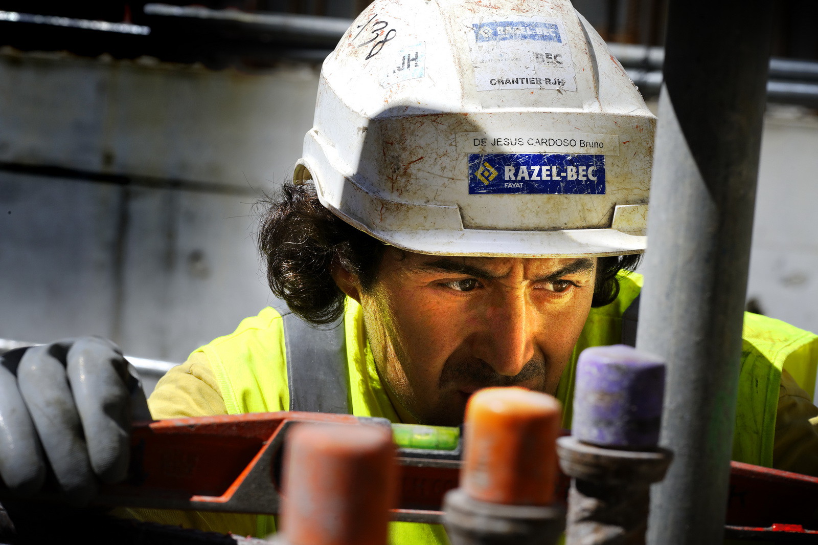 Société Razel Bec sur le chantier Jules Horowitz, Saint Paul Lez Durance, juillet 2014